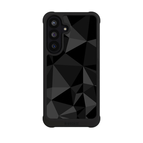 Samsung Galaxy S26 FE NIVOmax Polygonmuster schwarz
