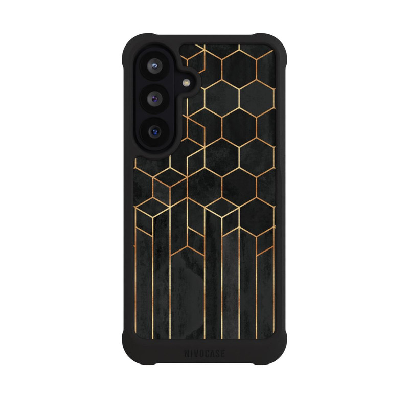 Galaxy S26 FE NIVOmax Schwarze Sechsecke