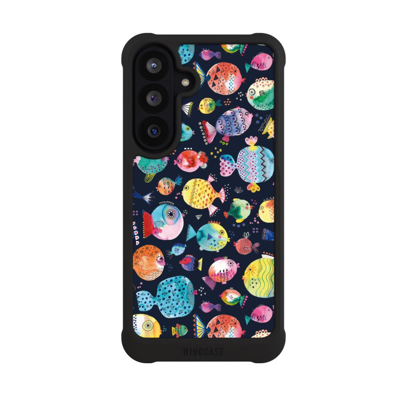 Galaxy S26 FE NIVOmax Strandkugelfische Kinder Marineblau