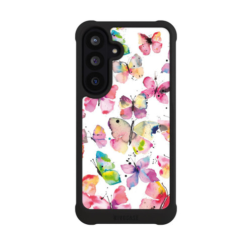 Samsung Galaxy S26 FE NIVOmax Papillons de printemps aquarelle