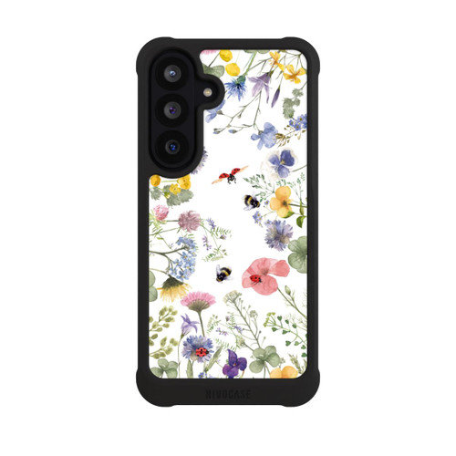 Samsung Galaxy S26 FE NIVOmax Bunte Frühlingsblumen und Bienen
