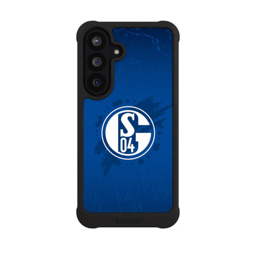 Samsung Galaxy S26 FE NIVOmax Schalke 04 Farbe Fleck Blau