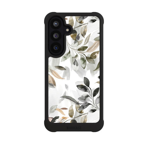 Samsung Galaxy S26 FE NIVOmax Feuilles neutres à l’aquarelle