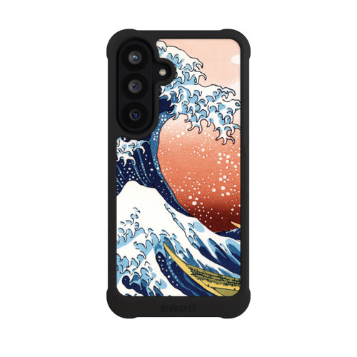 Samsung Galaxy S26 FE NIVOmax La Grande Vague de Kanagawa Rouge