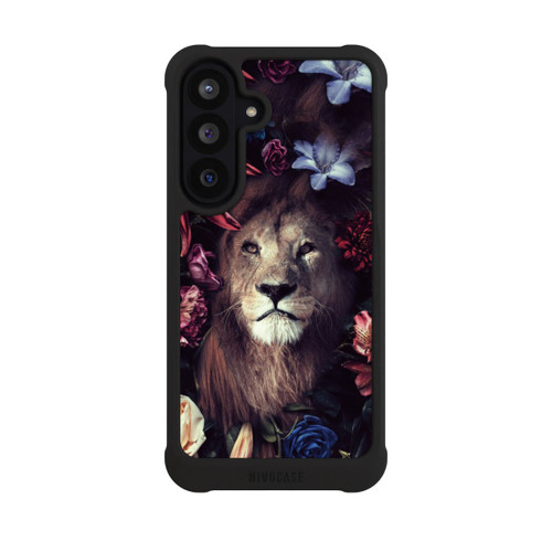 Samsung Galaxy S26 FE NIVOmax Löwe Blumenrahmen