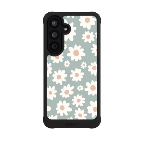 Samsung Galaxy S26 FE NIVOmax Gänseblümchen Muster grün
