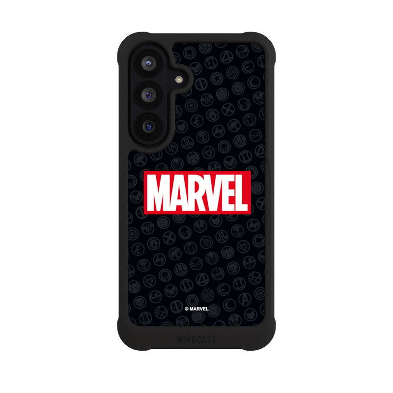 Galaxy S26 FE NIVOmax Marvel Logo Noir Rouge