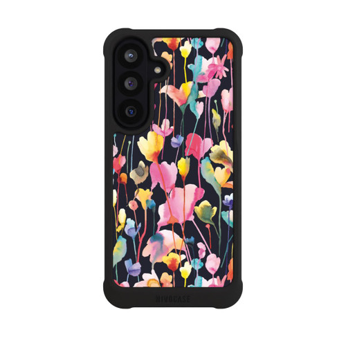 Samsung Galaxy S26 FE NIVOmax Fleurs sauvages Noir