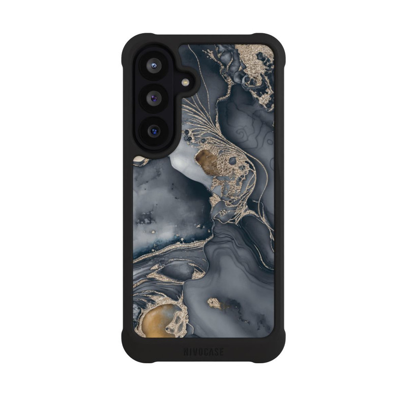 Galaxy S26 FE NIVOmax Alcohol Ink Gold Grey avec IA