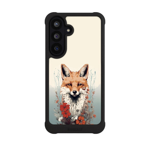Samsung Galaxy S26 FE NIVOmax Renard avec des fleurs