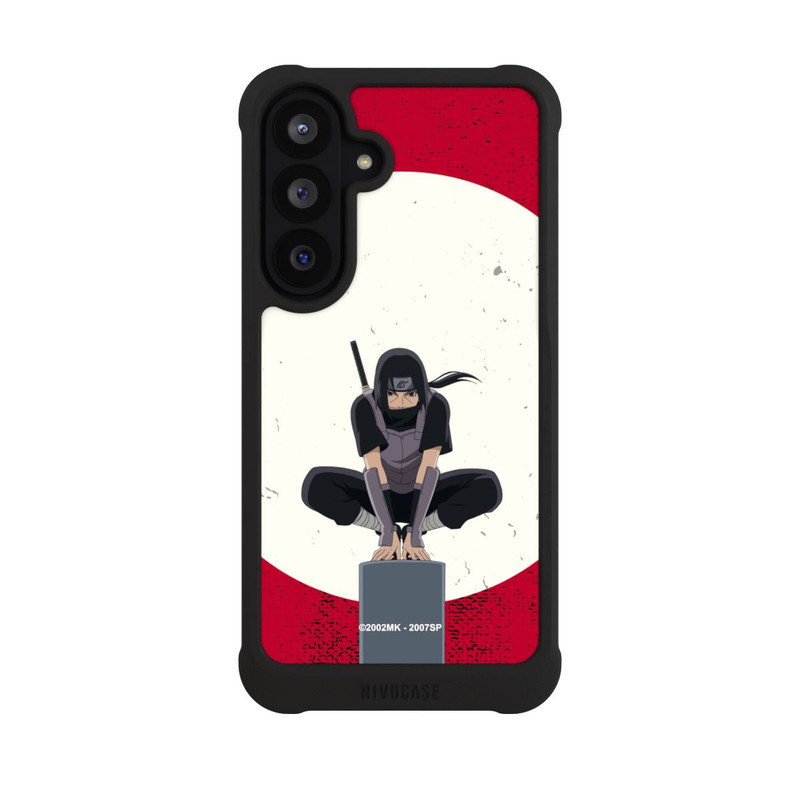 Galaxy S26 FE NIVOmax Itachi Uchiha Symbol Roter Hintergrund