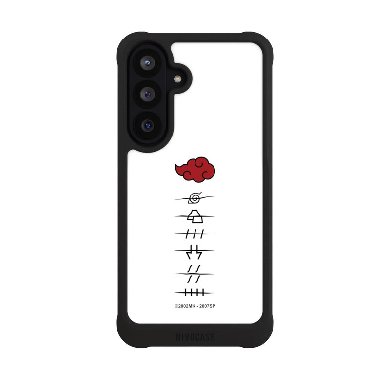 Galaxy S26 FE NIVOmax Akatsuki Mitgliedersymbole Weiß