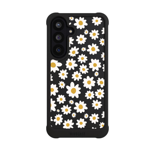Samsung Galaxy S26 FE NIVOmax Daisy Flower Seamless Pattern Transparent