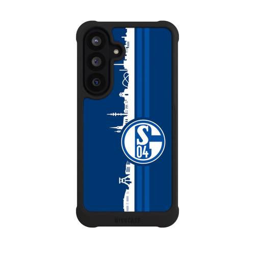 Samsung Galaxy S26 FE NIVOmax Schalke 04 Skyline Blau