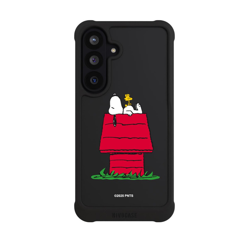 Galaxy S26 FE NIVOmax Snoopy and Woodstock Classic transparent