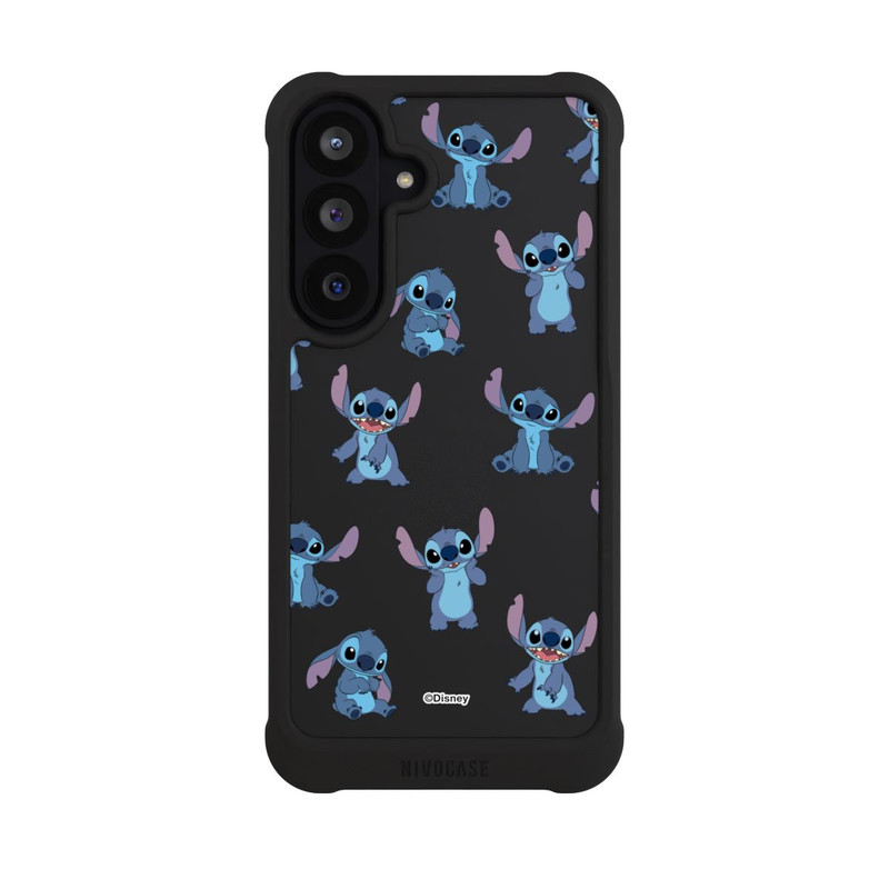 Galaxy S26 FE NIVOmax Stitch Faces Pattern Transparent