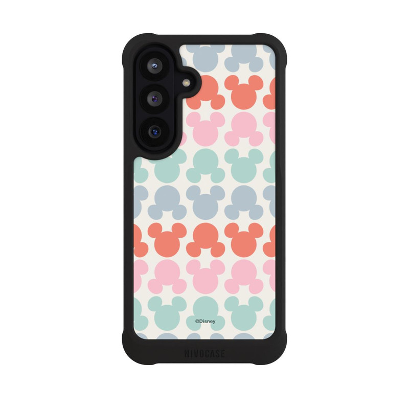 Galaxy S26 FE NIVOmax Disney Mickey Icon Pattern Red and Pink