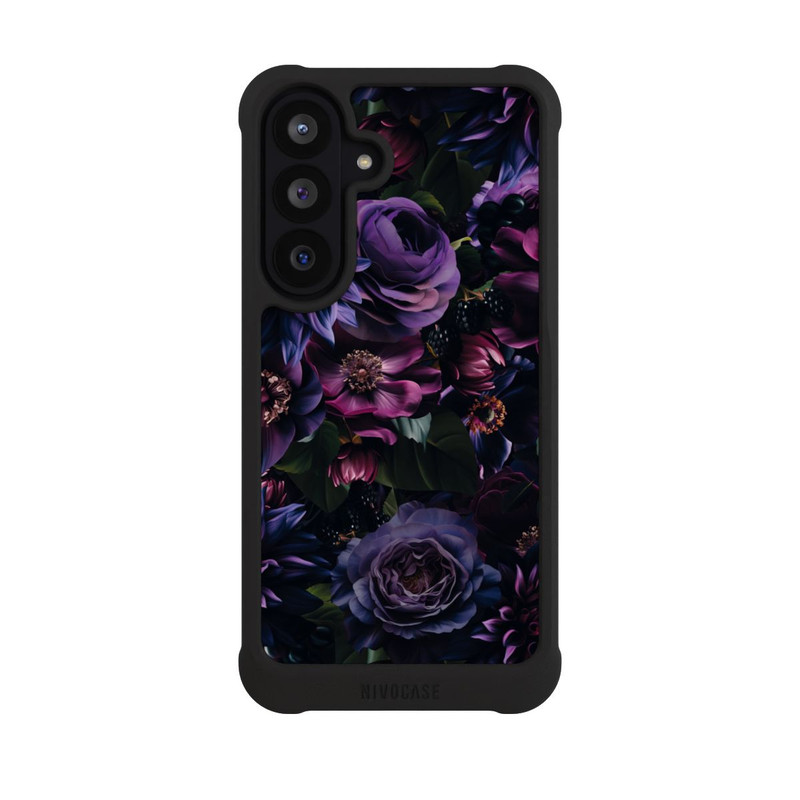 Galaxy S26 FE NIVOmax Dark Purple Flowers