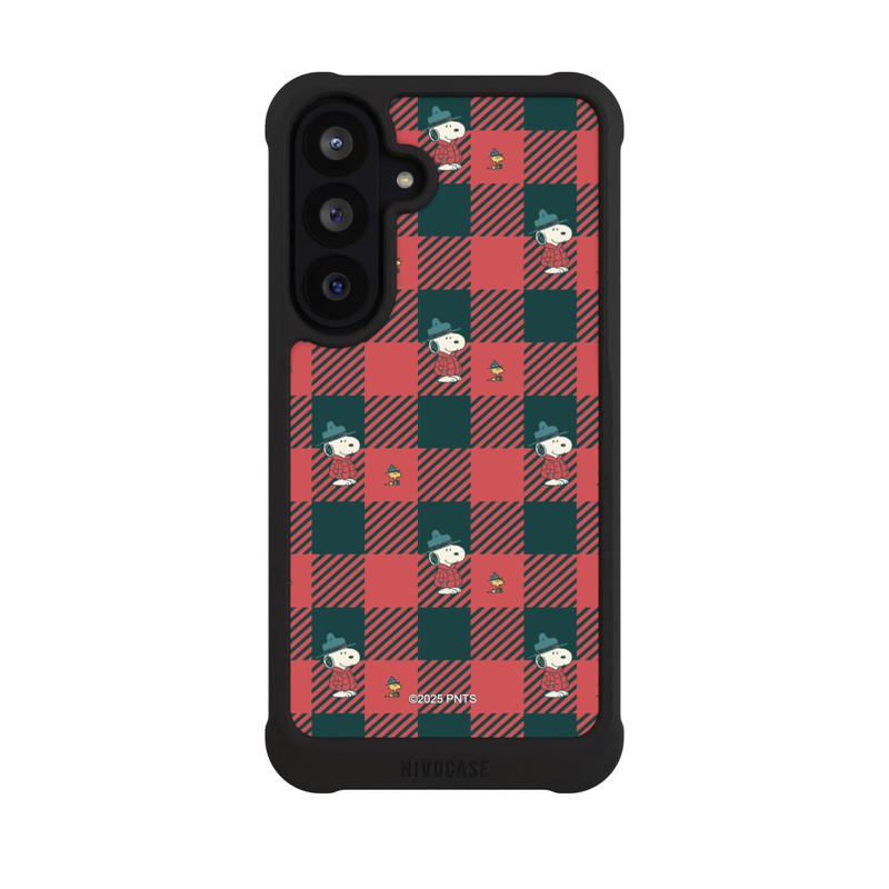 Galaxy S26 FE NIVOmax Peanuts Red Tartan Pattern