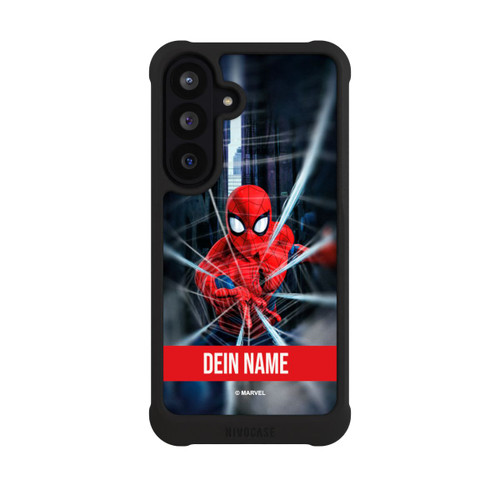 Samsung Galaxy S26 FE NIVOmax Spiderman Webs in Action personnalisable