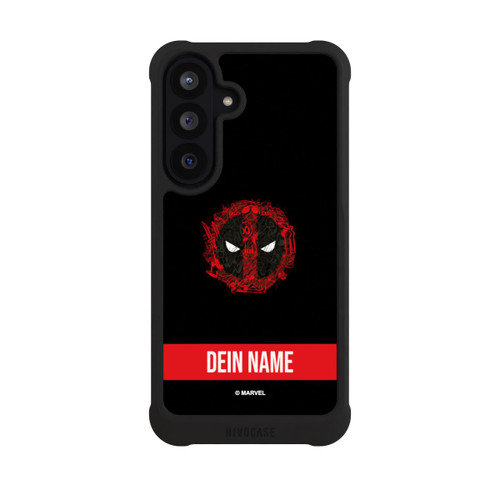 Samsung Galaxy S26 FE NIVOmax Deadpool Logo Personalisierbar