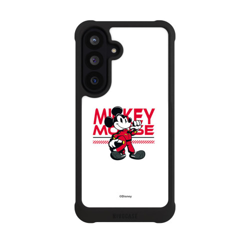 Samsung Galaxy S26 FE NIVOmax Micky Maus Rennfahrer Weiß