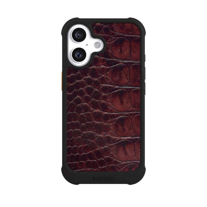 iPhone 16 NIVOmax Kroco Dunkelbraun