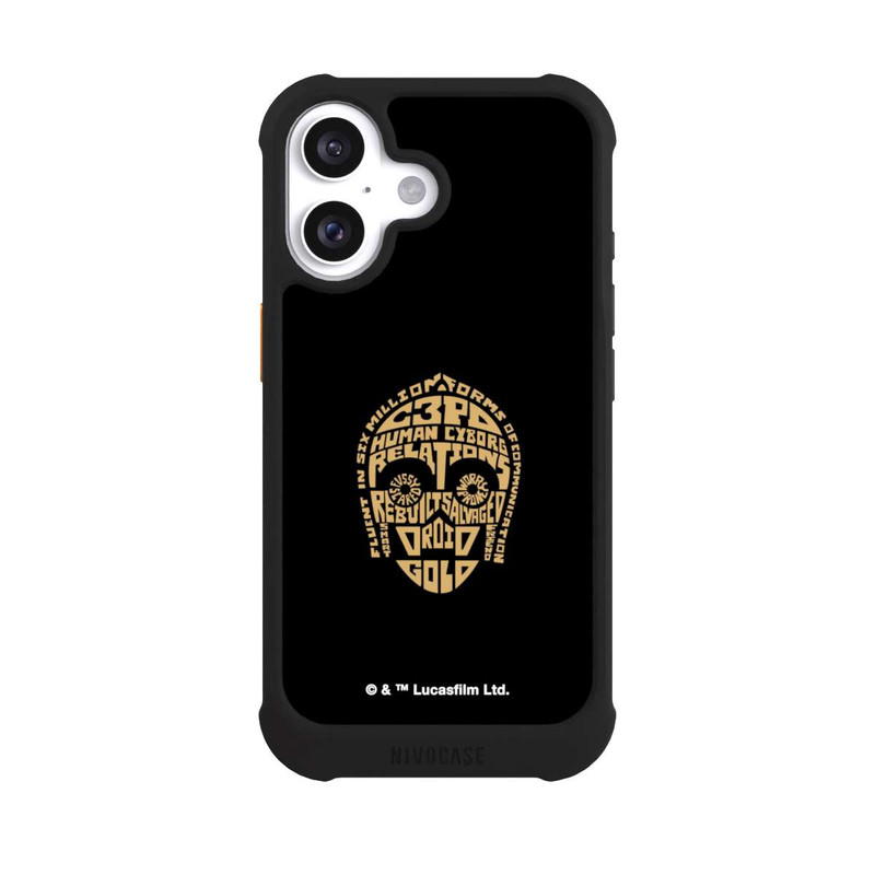 iPhone 16 NIVOmax C3PO Typo Grafisch