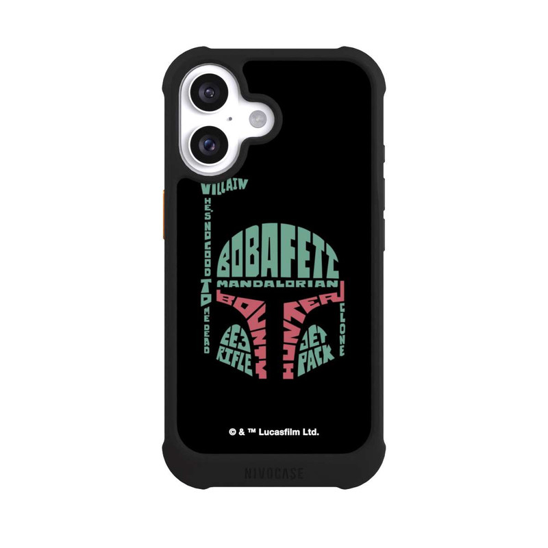 iPhone 16 NIVOmax Boba Fett Typo Grafisch