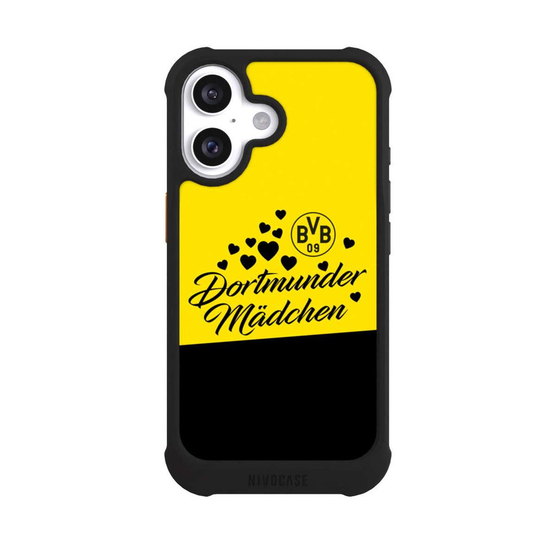 iPhone 16 NIVOmax BVB Dortmunder Mädel Herzen