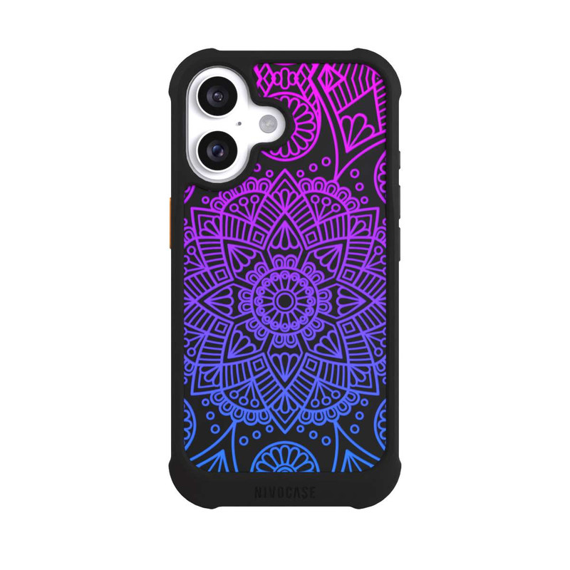 iPhone 16 NIVOmax Mandala Kreise ohne Hintergrund