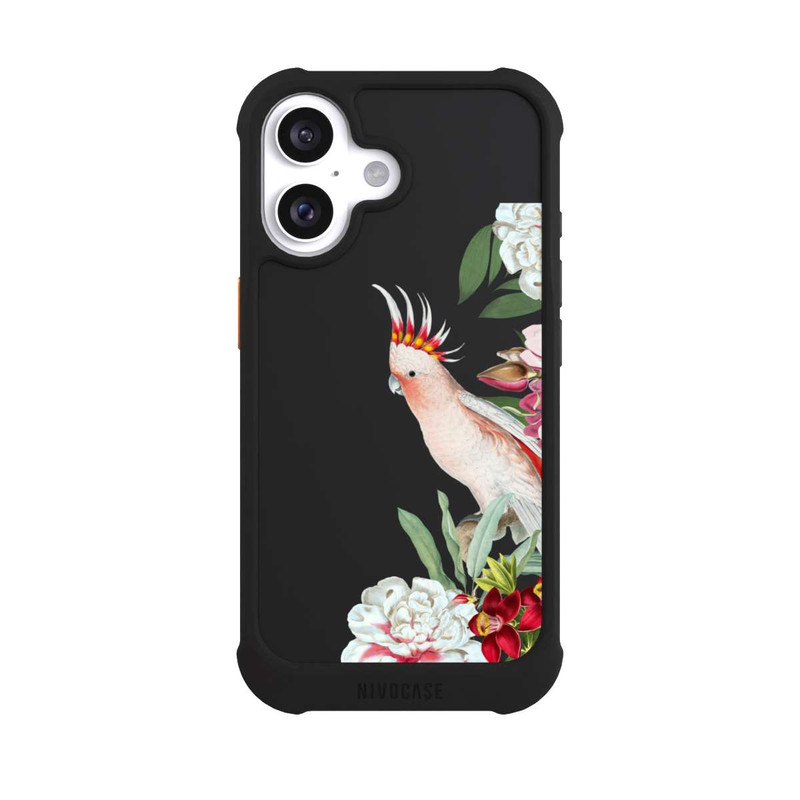 iPhone 16 NIVOmax Papagei Blumen
