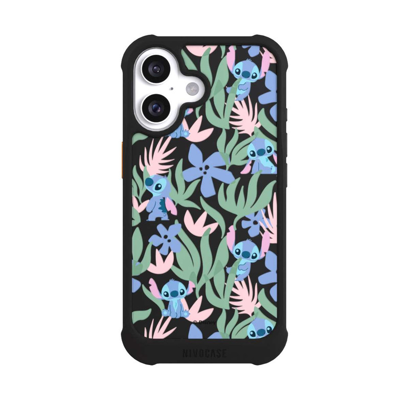 iPhone 16 NIVOmax Floral Pattern Stitch Transparent
