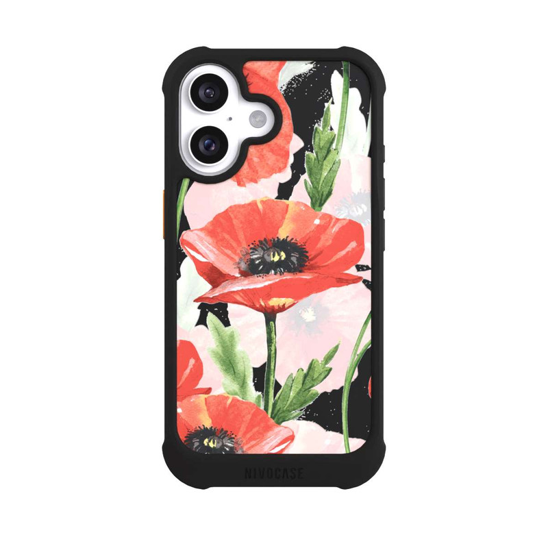 iPhone 16 NIVOmax Üppige Mohnblüten Wiese