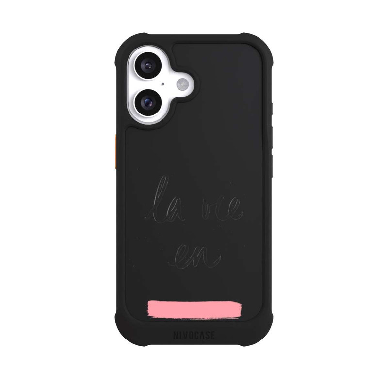 iPhone 16 NIVOmax La vie en Rosa Transparent