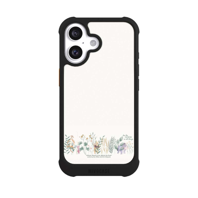 iPhone 16 NIVOmax Winnie Puuh und seine Freunde hinter Eukalyptus