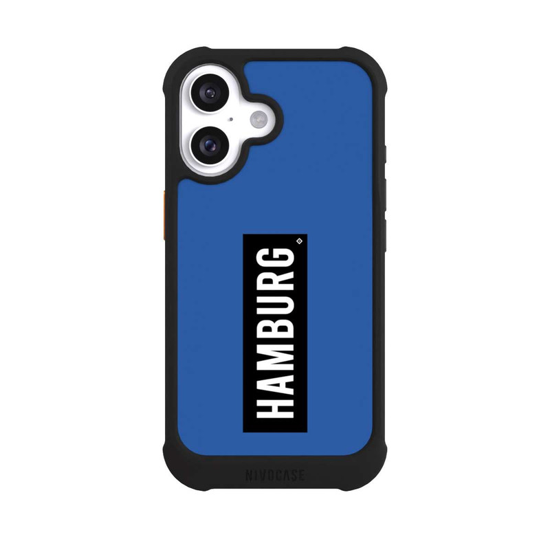 iPhone 16 NIVOmax HSV Hamburg Schwarz Blau