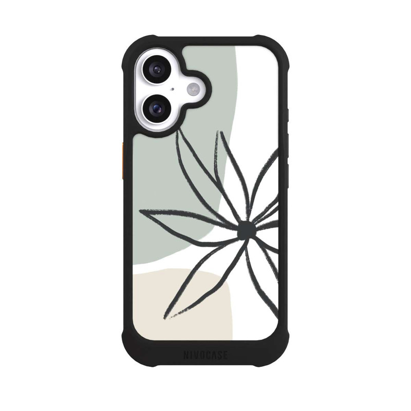 iPhone 16 NIVOmax Blume Minze und Sahne
