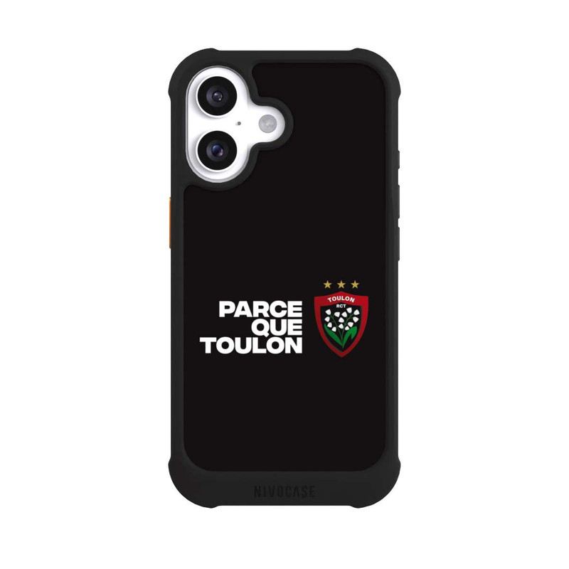 iPhone 16 NIVOmax RC Toulonnais PQT Schwarz