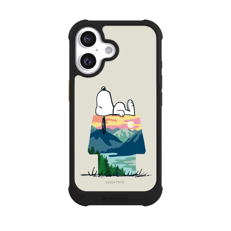 iPhone 16 NIVOmax Snoopy Camping Hütte