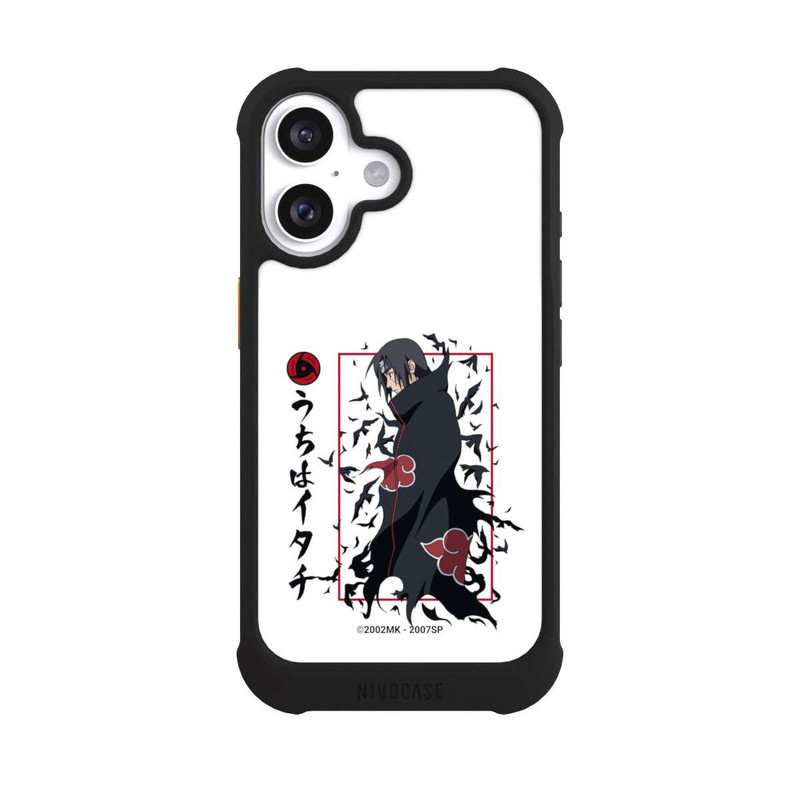 iPhone 16 NIVOmax Itachi Krähen Weiß