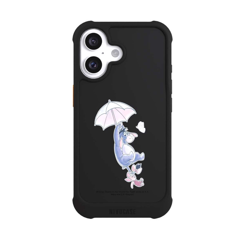 iPhone 16 NIVOmax Winnie Pooh Eeyeore Find Happiness Transparent