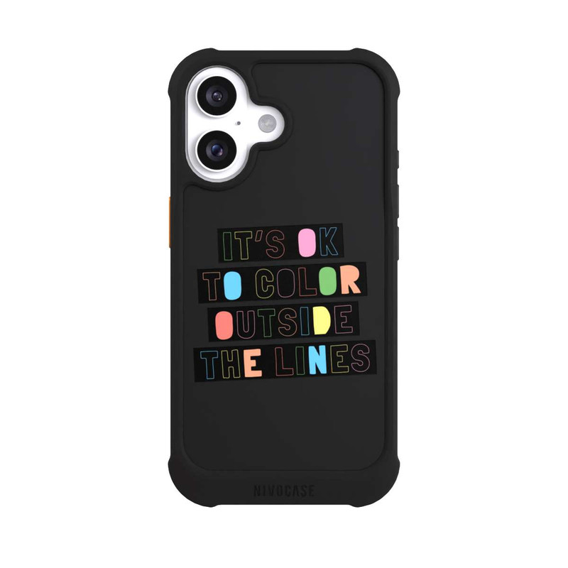 iPhone 16 NIVOmax Color Outside The Line Transparent