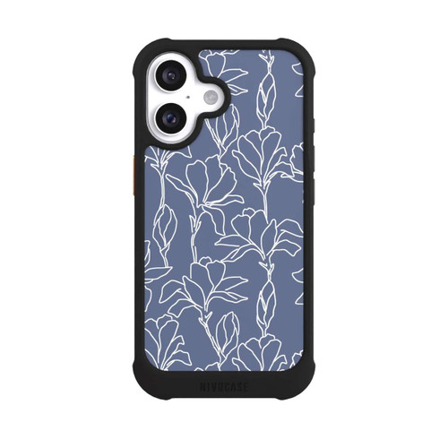  NIVOmax Flower Silhouettes on Blue