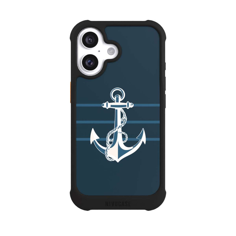 iPhone 16 NIVOmax Anchor Line Blue with AI