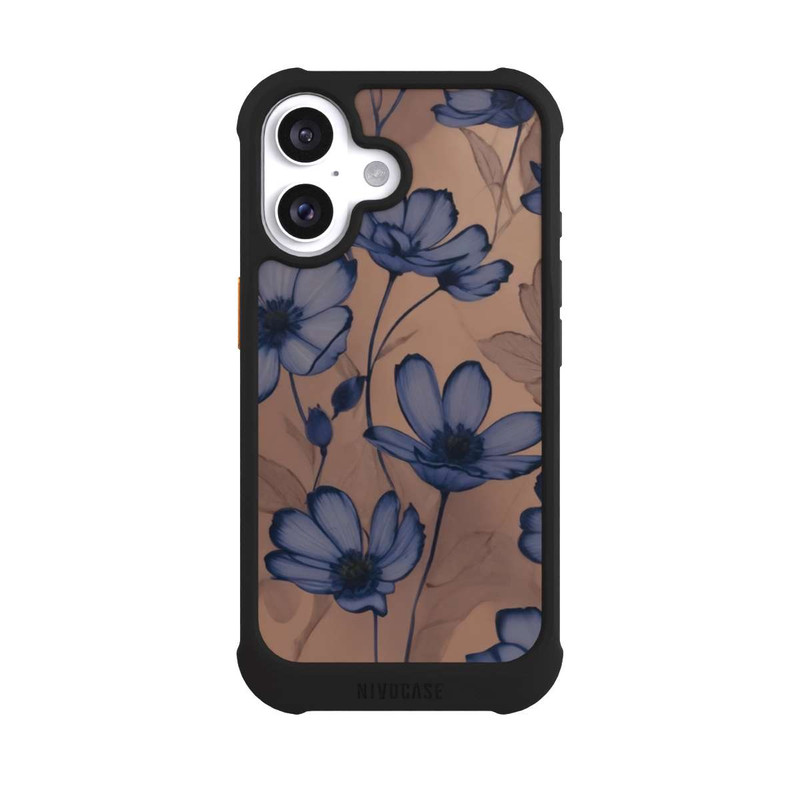 iPhone 16 NIVOmax Flowers Negativ Pattern mit KI