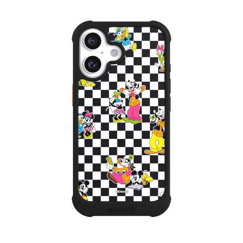 iPhone 16 NIVOmax Donald and Friends Pattern Black and White