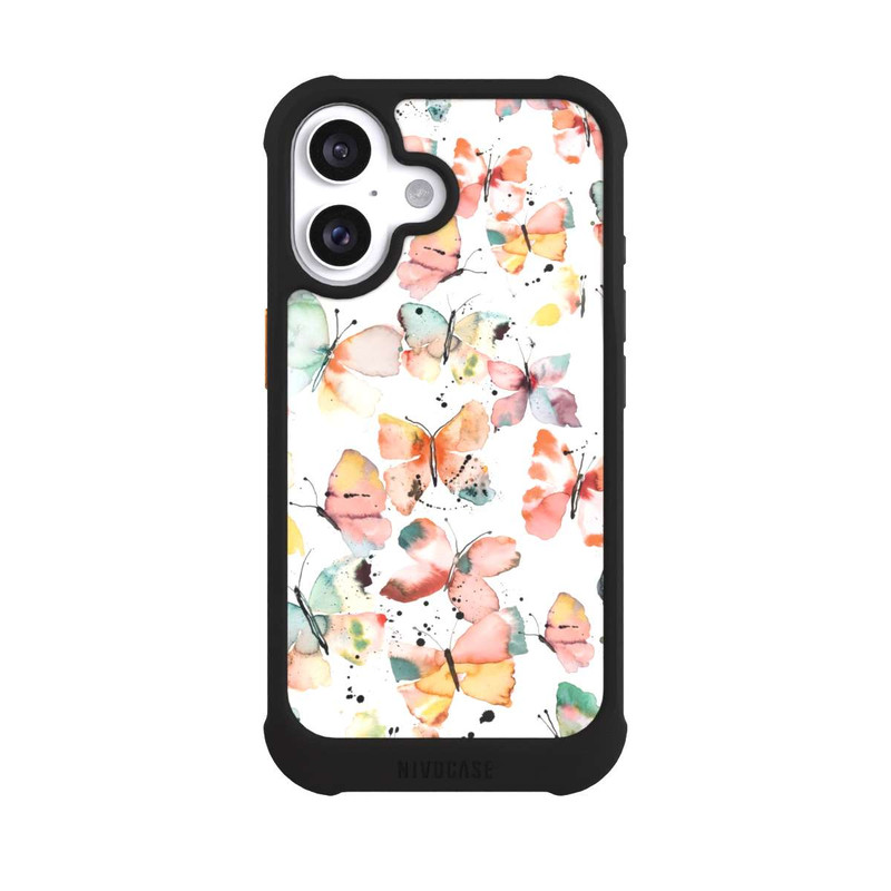iPhone 16 NIVOmax Sanfte Schmetterlinge Muster