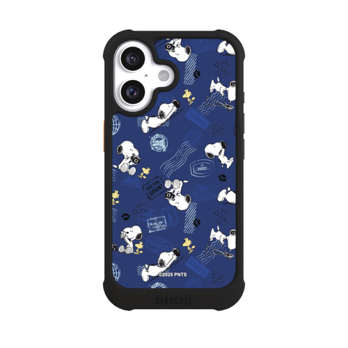  NIVOmax Peanuts Travel Stamps Pattern Blue