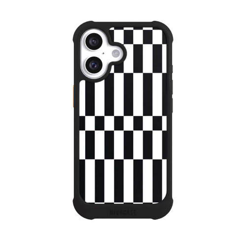  NIVOmax Checked Abstract Bold Black and White Color Block